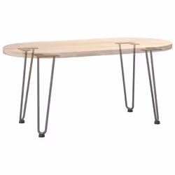 vidaXL Hairpin Table Legs Hairpin Legs Coffee Table leg 4 pcs Solid Steel - natural, 42 cm - Additional view 7
