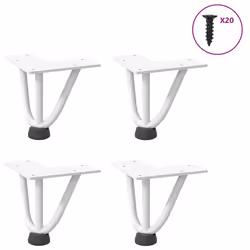 VidaXL 4012429, Metal, White, Indoor, 1.2 cm, 100 mm