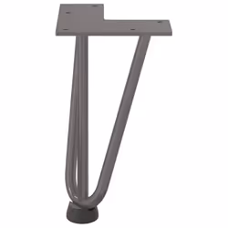 vidaXL Hairpin Table Legs Hairpin Legs Coffee Table leg 4 pcs Solid Steel - natural, 20 cm - Additional view 4