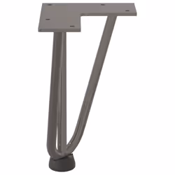 vidaXL Hairpin Table Legs Hairpin Legs Coffee Table leg 4 pcs Solid Steel - natural, 20 cm - Additional view 5