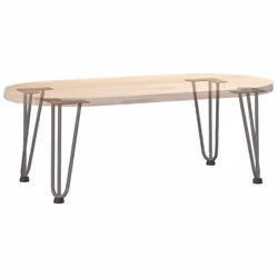 vidaXL Hairpin Table Legs Hairpin Legs Coffee Table leg 4 pcs Solid Steel - natural, 30 cm - Additional view 7