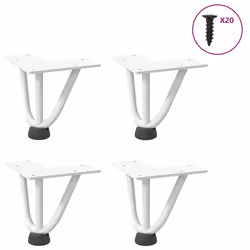 VidaXL 4012445, Metal, White, Indoor, 1.2 cm, 720 mm
