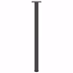 ) vidaXL Coffee Table Legs Desk Legs Furniture Legs Bar Stand DIY 4 pcs Steel - anthracite, 72-74 cm (40 mm - Additional view 5