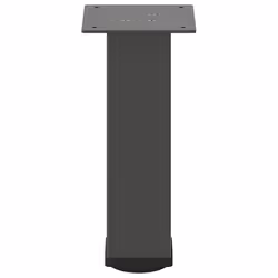 ) vidaXL Coffee Table Legs Desk Legs Furniture Legs Bar Stand DIY 4 pcs Steel - anthracite, 30-32 cm (80 mm - Additional view 4