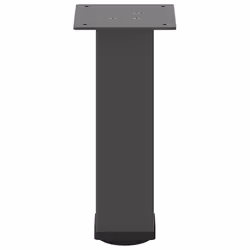 ) vidaXL Coffee Table Legs Desk Legs Furniture Legs Bar Stand DIY 4 pcs Steel - anthracite, 30-32 cm (80 mm - Additional view 5