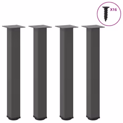 ) vidaXL Coffee Table Legs Desk Legs Furniture Legs Bar Stand DIY 4 pcs Steel - anthracite, 72-74 cm (80 mm