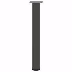 ) vidaXL Coffee Table Legs Desk Legs Furniture Legs Bar Stand DIY 4 pcs Steel - anthracite, 72-74 cm (80 mm - Additional view 4