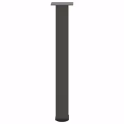 ) vidaXL Coffee Table Legs Desk Legs Furniture Legs Bar Stand DIY 4 pcs Steel - anthracite, 72-74 cm (80 mm - Additional view 5