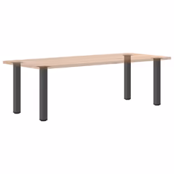 ) vidaXL Coffee Table Legs Desk Legs Furniture Legs Bar Stand DIY 4 pcs Steel - anthracite, 72-74 cm (80 mm - Additional view 7