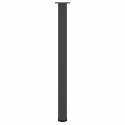 ) vidaXL Coffee Table Legs Desk Legs Furniture Legs Bar Stand DIY 4 pcs Steel - anthracite, 110-112 cm (80 mm - Additional view 5