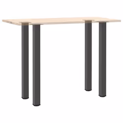 ) vidaXL Coffee Table Legs Desk Legs Furniture Legs Bar Stand DIY 4 pcs Steel - anthracite, 110-112 cm (80 mm - Additional view 7