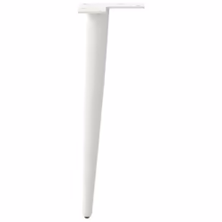 vidaXL Coffee Table Legs Conical Shape Desk Legs Metal Legs DIY 4 pcs Steel - white, 30-31 cm - Additional view 5