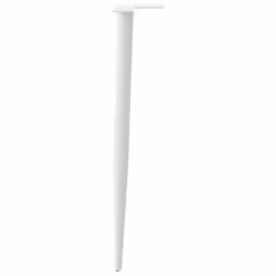 vidaXL Coffee Table Legs Conical Shape Desk Legs Metal Legs DIY 4 pcs Steel - white, 72-73 cm - Additional view 5