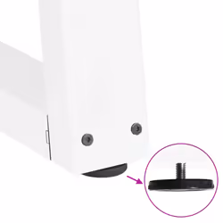 cm/ 2 pcs/ 1 piece) vidaXL Coffee Table Legs V-Shape Desk Legs Furniture Legs Bar Stand DIY Steel - white, 30 x (30-31.3 - Additional view 8