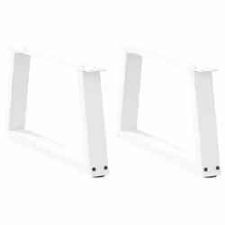cm/ 2 pcs/ 1 piece) vidaXL Coffee Table Legs V-Shape Desk Legs Furniture Legs Bar Stand DIY Steel - white, 50 x (30-31.3