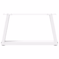 cm/ 2 pcs/ 1 piece) vidaXL Coffee Table Legs V-Shape Desk Legs Furniture Legs Bar Stand DIY Steel - white, 60 x (30-31.3 - Additional view 4