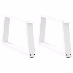 cm/ 2 pcs/ 1 piece) vidaXL Coffee Table Legs V-Shape Desk Legs Furniture Legs Bar Stand DIY Steel - white, 70 x (30-31.3