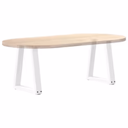 cm/ 2 pcs/ 1 piece) vidaXL Coffee Table Legs V-Shape Desk Legs Furniture Legs Bar Stand DIY Steel - white, 28 x (42-43.3 - Additional view 7