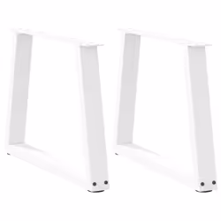 cm/ 2 pcs/ 1 piece) vidaXL Coffee Table Legs V-Shape Desk Legs Furniture Legs Bar Stand DIY Steel - white, 60 x (42-43.3