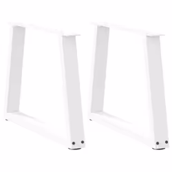 cm/ 2 pcs/ 1 piece) vidaXL Coffee Table Legs V-Shape Desk Legs Furniture Legs Bar Stand DIY Steel - white, 70 x (42-43.3