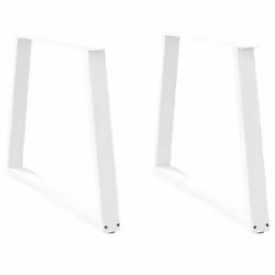 cm/ 2 pcs/ 1 piece) vidaXL Coffee Table Legs V-Shape Desk Legs Furniture Legs Bar Stand DIY Steel - white, 100 x (72-73.3