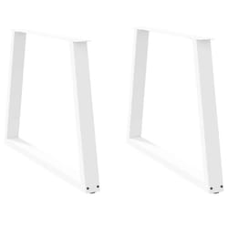 cm/ 2 pcs/ 1 piece) vidaXL Coffee Table Legs V-Shape Desk Legs Furniture Legs Bar Stand DIY Steel - white, 100 x (72-73.3