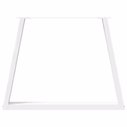 cm/ 2 pcs/ 1 piece) vidaXL Coffee Table Legs V-Shape Desk Legs Furniture Legs Bar Stand DIY Steel - white, 100 x (72-73.3 - Additional view 4