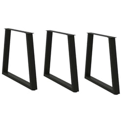cm/ 3 pcs/ 1 piece) vidaXL Coffee Table Legs V-Shape Desk Legs Furniture Legs Bar Stand DIY Steel - black, 70 x (72-73.3