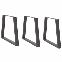 cm/ 3 pcs) vidaXL Coffee Table Legs V-Shape Desk Legs Furniture Legs Bar Stand DIY Steel - 70 x (72-73.3
