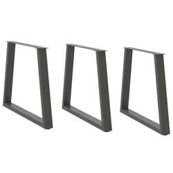 cm/ 3 pcs) vidaXL Coffee Table Legs V-Shape Desk Legs Furniture Legs Bar Stand DIY Steel - 70 x (72-73.3