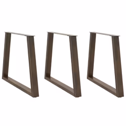 cm/ 3 pcs/ 1 piece) vidaXL Coffee Table Legs V-Shape Desk Legs Furniture Legs Bar Stand DIY Steel - natural, 70 x (72-73.3