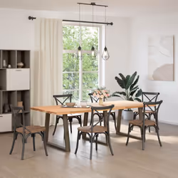 cm/ 3 pcs/ 1 piece) vidaXL Coffee Table Legs V-Shape Desk Legs Furniture Legs Bar Stand DIY Steel - natural, 70 x (72-73.3 - Additional view 4