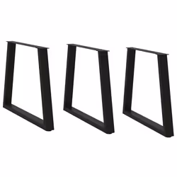 cm/ 3 pcs/ 1 piece) vidaXL Coffee Table Legs V-Shape Desk Legs Furniture Legs Bar Stand DIY Steel - black, 80 x (72-73.3