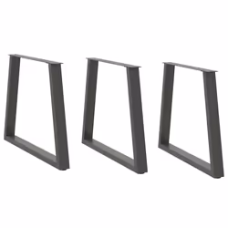 cm/ 3 pcs/ 1 piece) vidaXL Coffee Table Legs V-Shape Desk Legs Furniture Legs Bar Stand DIY Steel - anthracite, 80 x (72-73.3