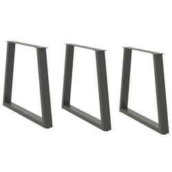 cm/ 3 pcs/ 1 piece) vidaXL Coffee Table Legs V-Shape Desk Legs Furniture Legs Bar Stand DIY Steel - anthracite, 80 x (72-73.3