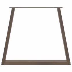 cm/ 3 pcs/ 1 piece) vidaXL Coffee Table Legs V-Shape Desk Legs Furniture Legs Bar Stand DIY Steel - natural, 80 x (72-73.3 - Additional view 4