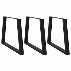 cm/ 3 pcs/ 1 piece) vidaXL Coffee Table Legs V-Shape Desk Legs Furniture Legs Bar Stand DIY Steel - black, 90 x (72-73.3