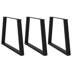 cm/ 3 pcs/ 1 piece) vidaXL Coffee Table Legs V-Shape Desk Legs Furniture Legs Bar Stand DIY Steel - black, 90 x (72-73.3
