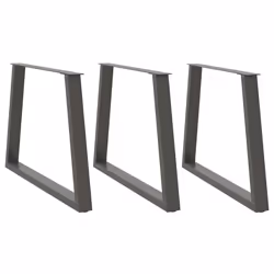 cm/ 3 pcs/ 1 piece) vidaXL Coffee Table Legs V-Shape Desk Legs Furniture Legs Bar Stand DIY Steel - anthracite, 90 x (72-73.3