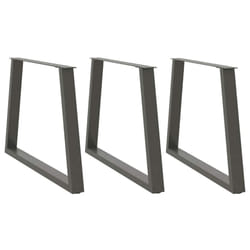 cm/ 3 pcs/ 1 piece) vidaXL Coffee Table Legs V-Shape Desk Legs Furniture Legs Bar Stand DIY Steel - anthracite, 90 x (72-73.3