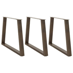 cm/ 3 pcs/ 1 piece) vidaXL Coffee Table Legs V-Shape Desk Legs Furniture Legs Bar Stand DIY Steel - natural, 90 x (72-73.3