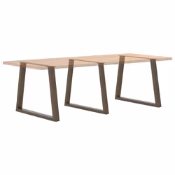 cm/ 3 pcs/ 1 piece) vidaXL Coffee Table Legs V-Shape Desk Legs Furniture Legs Bar Stand DIY Steel - natural, 90 x (72-73.3 - Additional view 7