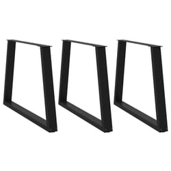 cm/ 3 pcs/ 1 piece) vidaXL Coffee Table Legs V-Shape Desk Legs Furniture Legs Bar Stand DIY Steel - black, 100 x (72-73.3