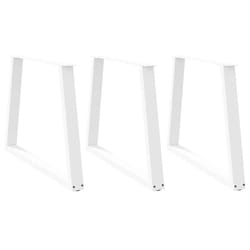 cm/ 3 pcs/ 1 piece) vidaXL Coffee Table Legs V-Shape Desk Legs Furniture Legs Bar Stand DIY Steel - white, 100 x (72-73.3