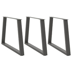 cm/ 3 pcs/ 1 piece) vidaXL Coffee Table Legs V-Shape Desk Legs Furniture Legs Bar Stand DIY Steel - anthracite, 100 x (72-73.3