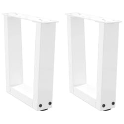 cm) vidaXL Dining Table Legs V-Shape Desk Legs Kitchen Furniture Leg 3 pcs Steel - white, 30 x (30-31.3