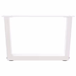 cm) vidaXL Dining Table Legs V-Shape Desk Legs Kitchen Furniture Leg 3 pcs Steel - white, 60 x (30-31.3 - Additional view 2