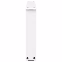 cm) vidaXL Dining Table Legs V-Shape Desk Legs Kitchen Furniture Leg 3 pcs Steel - white, 60 x (30-31.3 - Additional view 5