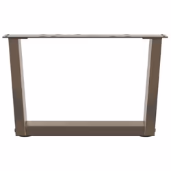 cm) vidaXL Dining Table Legs V-Shape Desk Legs Kitchen Furniture Leg 3 pcs Steel - natural, 60 x (30-31.3 - Additional view 2