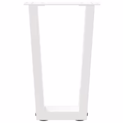cm) vidaXL Dining Table Legs V-Shape Desk Legs Kitchen Furniture Leg 3 pcs Steel - white, 28 x (42-43.3